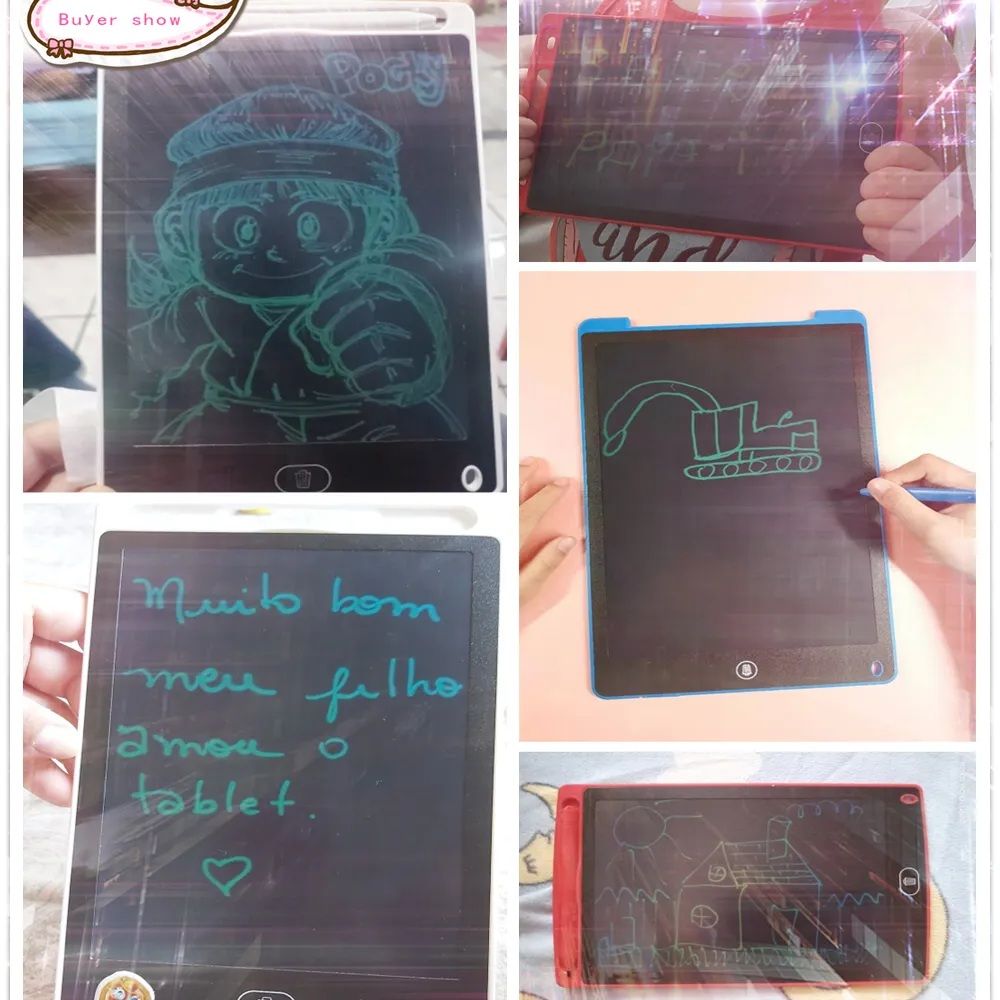 LCD Writing Tablet, Single Color Drawing Tablet with Protect Cover, Kids Drawing Pad 8.5 Inch Doodle Board