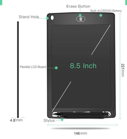 LCD Writing Tablet, Single Color Drawing Tablet with Protect Cover, Kids Drawing Pad 8.5 Inch Doodle Board